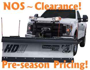 CLEARANCE! NOS Buyers SnowDogg HD75II-NOS Model, Straight blade, Full trip moldboard Stainless Steel Straight Blade, Standard